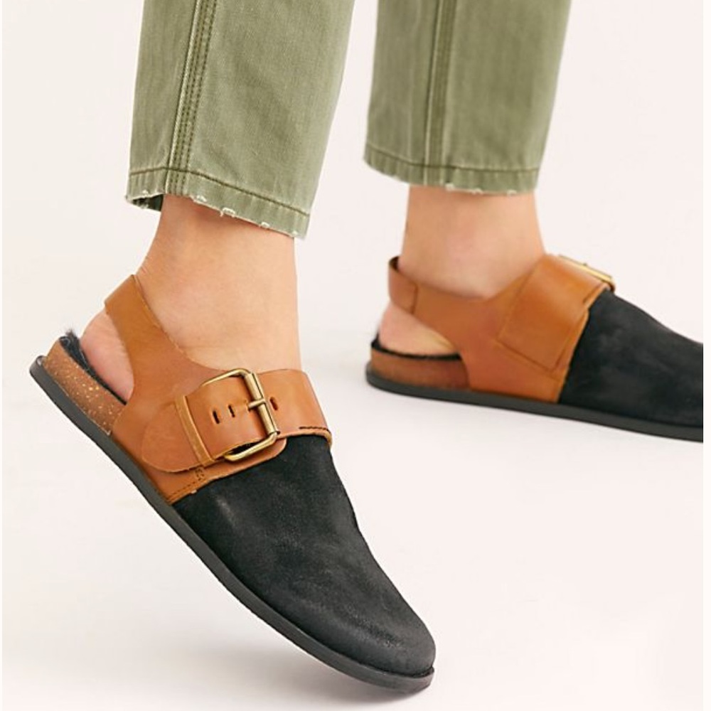 *SOLD* Free People Distressed Slingback Flats - Picture 1 of 8